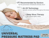 Vaunn Medical Cloud Air Whisper Quiet Alternating Air Pressure Mattress Topper with Pump Twin Size 36" x 78" x 3"