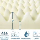Eggcrate Mattress Pad/Topper for Handicapped/Disabled