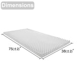 Eggcrate Mattress Pad/Topper for Hospital Bed (Hospital Bed 38" x 75" x 3")