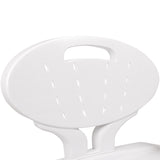 Vaunn Medical Wide Shower Chair Bathtub Seat with Armrests and Back, Supports up to 350 lbs, White, Tool-Free Assembly