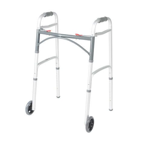 Deluxe Folding Walker with 5" Wheels