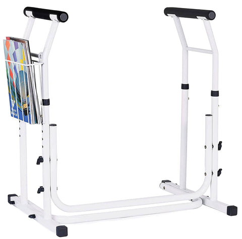 Vaunn medical toilet and commode safety frame rail