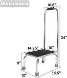 Dimensions of the Vaunn Foot Step Stool (With Handle)