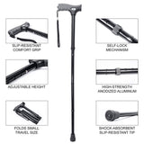 Features of the Vaunn Folding Cane, Walking Stick