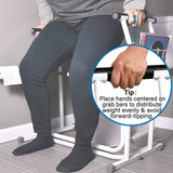 How to use Vaunn medical toilet and commode safety frame rail