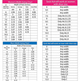 Sizing Chart of the Vaunn Medical Sock Aid